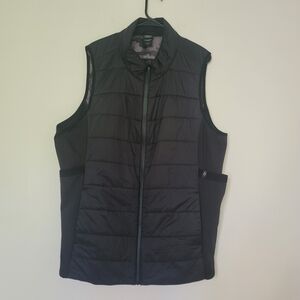 Torrid Happy Camper Sz 3 Black Quilted Puffer Vest Camo Print Lining 3X Plus Sz